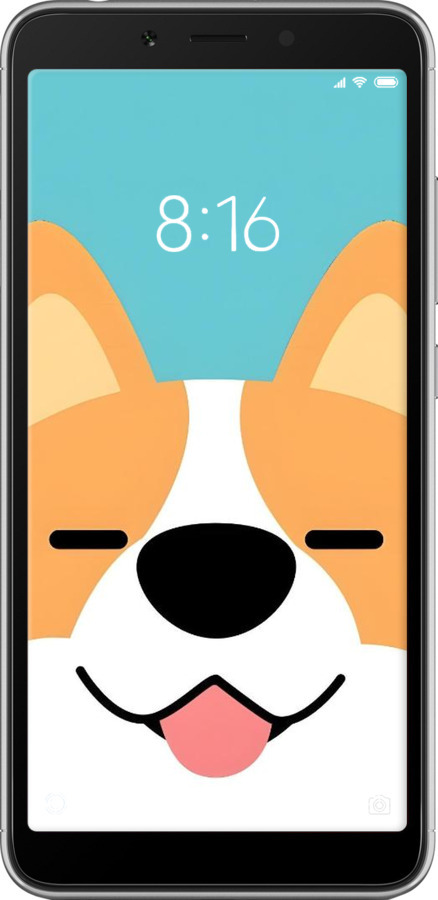 Силиконовый чехол Корги для Xiaomi Redmi 6A - 6280u-1531 изображение 