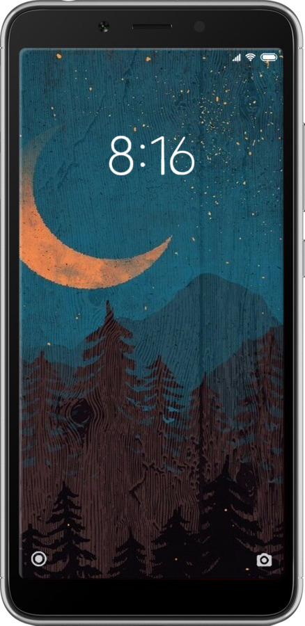 Силиконовый чехол Звездный лес для Xiaomi Redmi 6A - 6480u-1531 изображение 