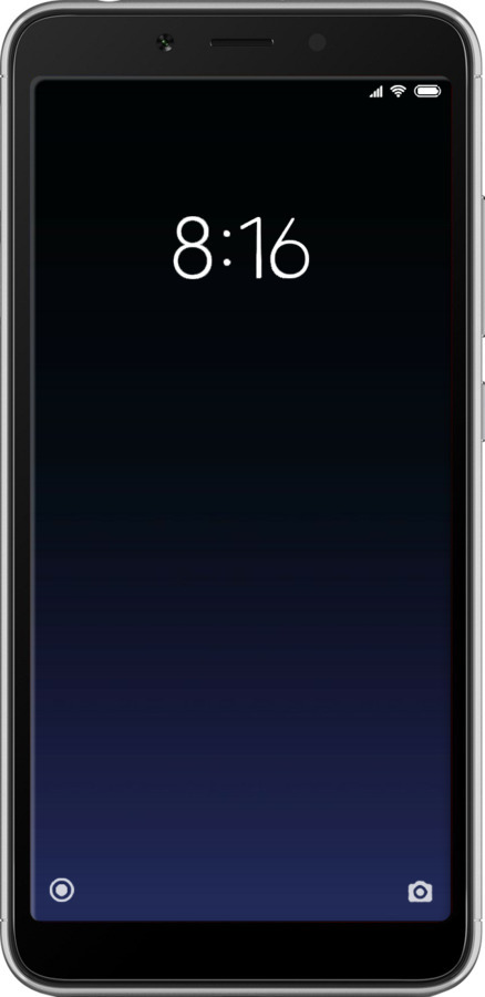 Силиконовый чехол Градиент в тёмно - синем стиле для Xiaomi Redmi 6A - 6542u-1531 изображение 