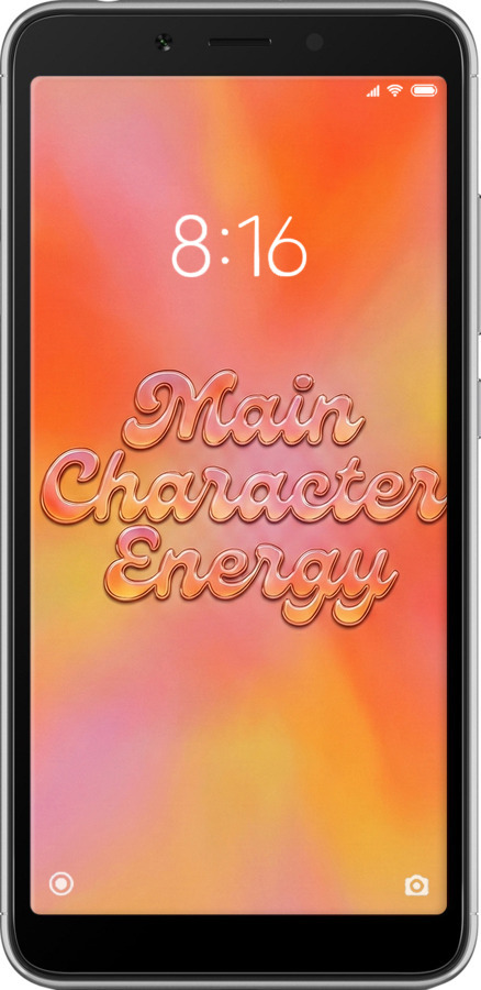 Силіконовий чехол Aura Gradient Main Character Energy Aesthetic Y2K для Xiaomi Redmi 6A - 6783u-1531 изображение 