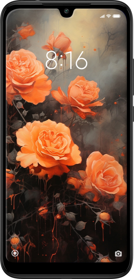 TPU чехол Оранжевые розы для Xiaomi Redmi 7 - 5944b-1669 изображение 