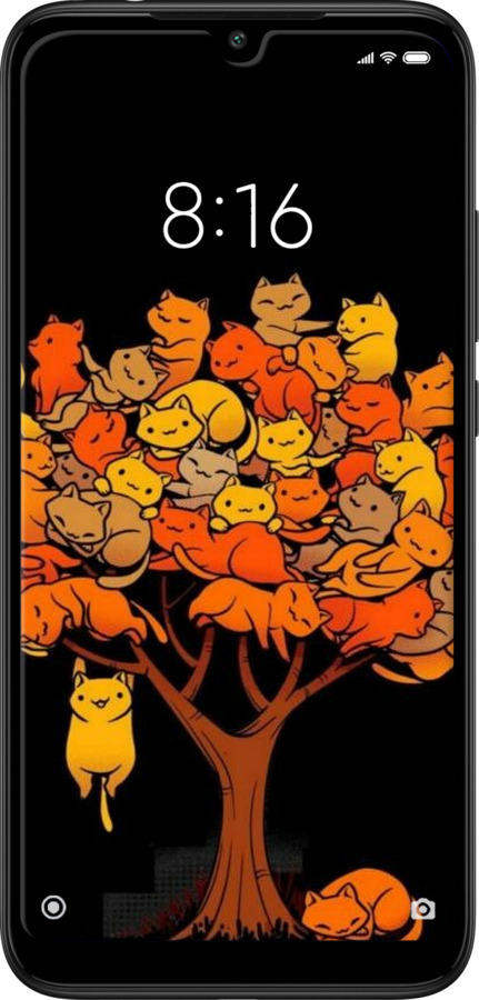 TPU чехол Дерево та котики для Xiaomi Redmi 7 - 6516b-1669 изображение 