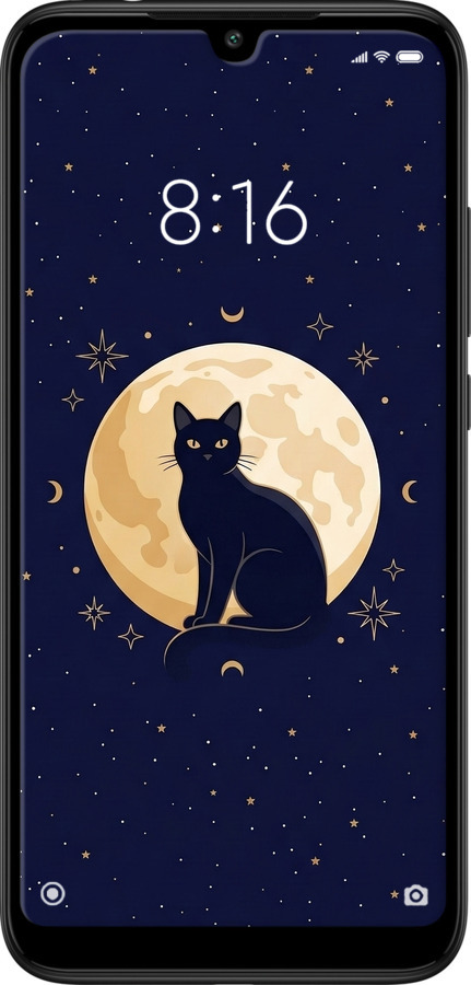 TPU чехол Cute Cat Celestial/Witchy для Xiaomi Redmi 7 - 6787b-1669 изображение 