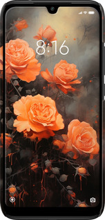 3D пластиковий матовий чехол Оранжеві троянди для Xiaomi Redmi 7 - 5944m-1669 изображение 
