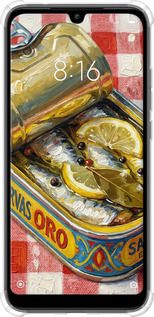 Силикон с усиленными углами чехол Vintage Sardine Tin Phone для Xiaomi Redmi 7 - 6772sp-1669 изображение 