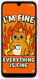 Силикон с усиленными углами чехол Funny Cat для Xiaomi Redmi 7 - 6786sp-1669 изображение 