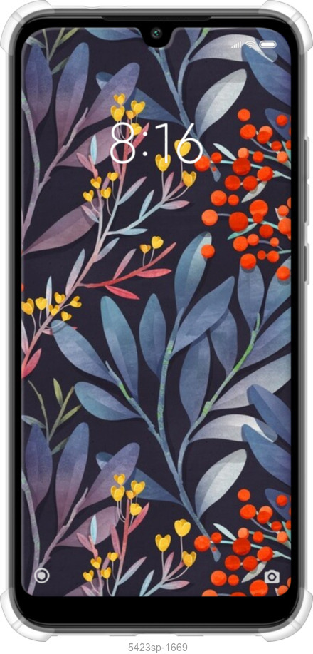 Силіконовий протиударний с посиленими кутами чехол № 5423 для Xiaomi Redmi 7 - 5423sp-1669 изображение 