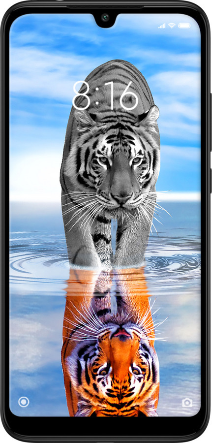 2D пластиковий чехол Тигр для Xiaomi Redmi 7 - 6016t-1669 изображение 