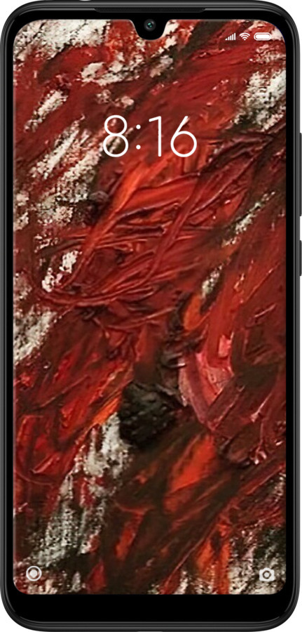 2D пластиковый чехол Абстрактная композиция в красных тонах для Xiaomi Redmi 7 - 6541t-1669 изображение 