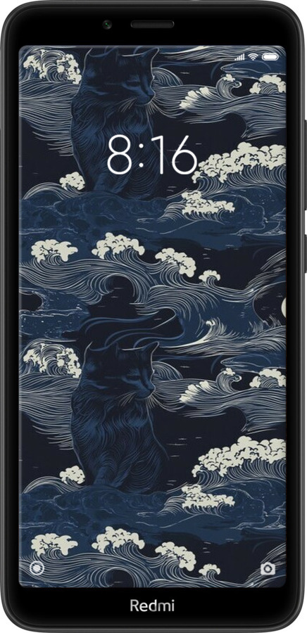 TPU чехол Морская тематика в стиле арт-деко для Xiaomi Redmi 7A - 6520b-1716 изображение 