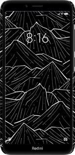 3D пластиковый матовый чехол С изображением Темных гор для Xiaomi Redmi 7A - 6489m-1716 изображение 