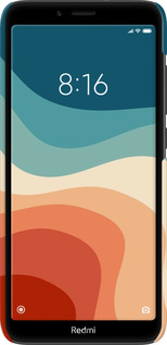3D пластиковий матовий чехол У стилі ретро з хвилями для Xiaomi Redmi 7A - 6531m-1716 изображение 