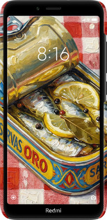 3D пластиковый матовый чехол Vintage Sardine Tin Phone для Xiaomi Redmi 7A - 6772m-1716 изображение 