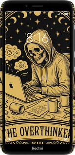 3D пластиковый матовый чехол The Overthinker для Xiaomi Redmi 7A - 6774m-1716 изображение 