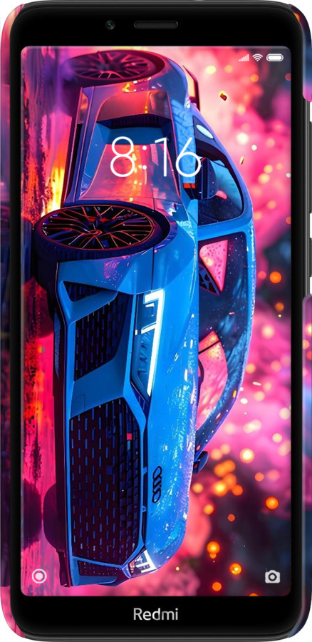 3D пластиковий матовий чехол Ауди для Xiaomi Redmi 7A - 6286m-1716 изображение 