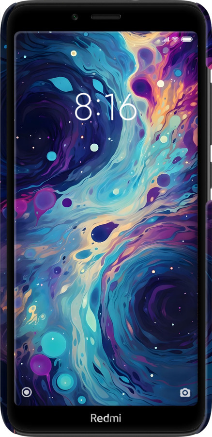 3D пластиковый матовый чехол Арт акварель для Xiaomi Redmi 7A - 6329m-1716 изображение 