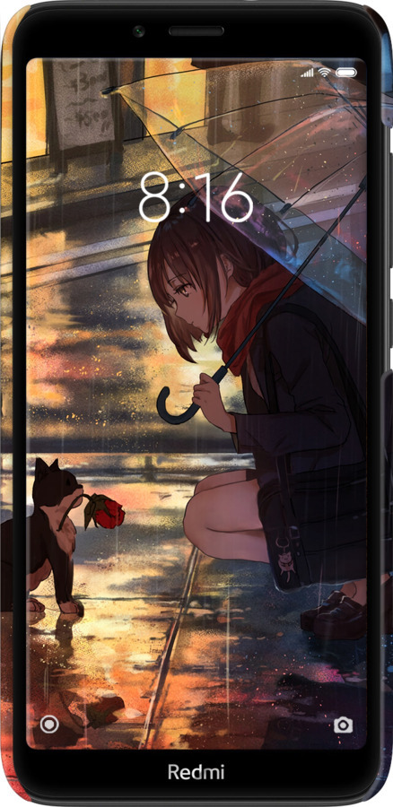 3D пластиковый матовый чехол Anime для Xiaomi Redmi 7A - 6609m-1716 изображение 
