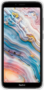 Силіконовий протиударний с посиленими кутами чехол Мрамор красивый для Xiaomi Redmi 7A - 6376sp-1716 изображение 
