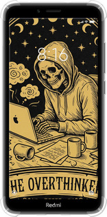 Силикон с усиленными углами чехол The Overthinker для Xiaomi Redmi 7A - 6774sp-1716 изображение 