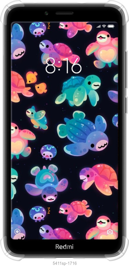 Силіконовий протиударний с посиленими кутами чехол № 5411 для Xiaomi Redmi 7A - 5411sp-1716 изображение 