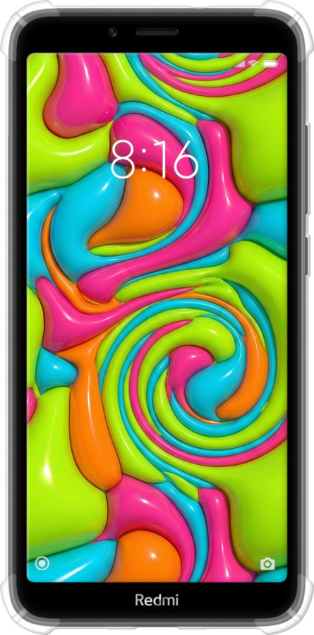 Силикон с усиленными углами чехол Y2K Jelly Dream для Xiaomi Redmi 7A - 6780sp-1716 изображение 