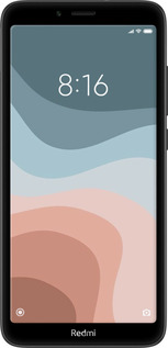 2D пластиковый чехол С синими и розовыми волнами в стиле ретро для Xiaomi Redmi 7A - 6532t-1716 изображение 