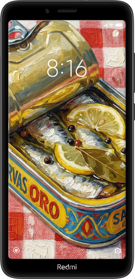 2D пластиковый чехол Vintage Sardine Tin Phone для Xiaomi Redmi 7A - 6772t-1716 изображение 