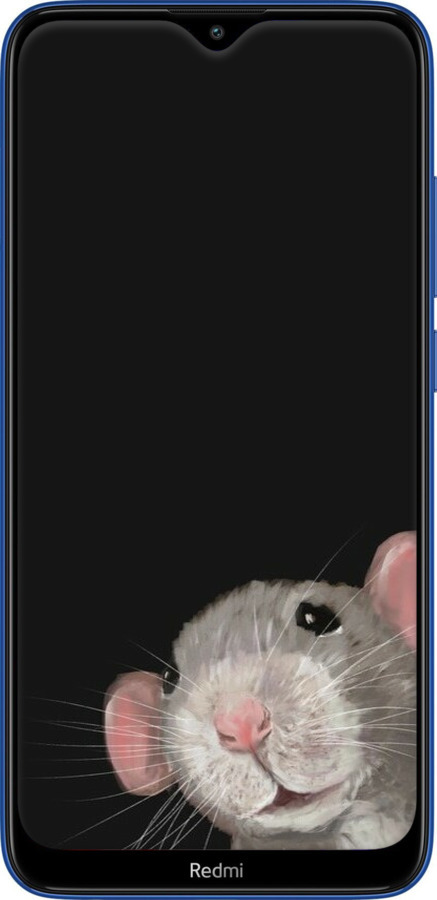 TPU чехол The Peeking Rat для Xiaomi Redmi 8 - 6442b-1806 изображение 