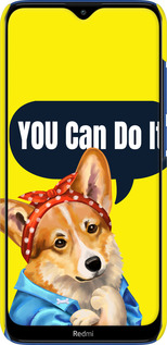 3D пластиковый матовый чехол чехол с корги You Can Do It для Xiaomi Redmi 8 - 6184m-1806 изображение 