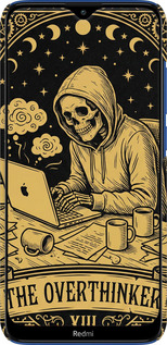 3D пластиковый матовый чехол The Overthinker для Xiaomi Redmi 8 - 6774m-1806 изображение 