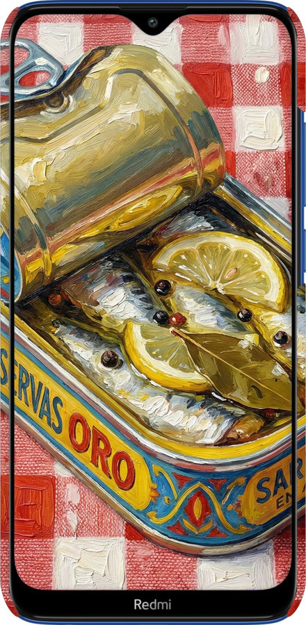 3D пластиковый матовый чехол Vintage Sardine Tin Phone для Xiaomi Redmi 8 - 6772m-1806 изображение 