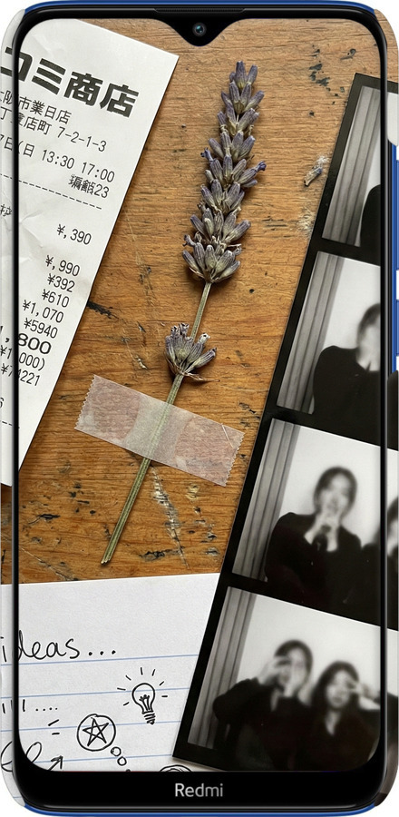 3D пластиковый матовый чехол Aesthetic Scrapbook Collage для Xiaomi Redmi 8 - 6773m-1806 изображение 