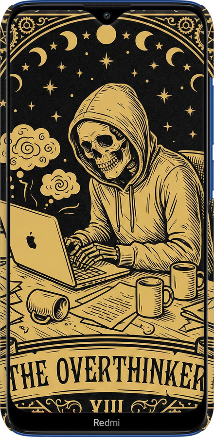 3D пластиковый матовый чехол The Overthinker для Xiaomi Redmi 8 - 6774m-1806 изображение 