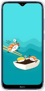 Силіконовий протиударний с посиленими кутами чехол Суші для Xiaomi Redmi 8 - 6354sp-1806 изображение 