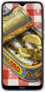 Силикон с усиленными углами чехол Vintage Sardine Tin Phone для Xiaomi Redmi 8 - 6772sp-1806 изображение 