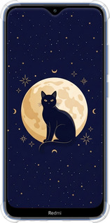 Силикон с усиленными углами чехол Cute Cat Celestial/Witchy для Xiaomi Redmi 8 - 6787sp-1806 изображение 