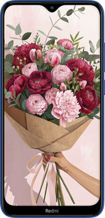2D пластиковый чехол Пионы 1 для Xiaomi Redmi 8 - 6705t-1806 изображение 