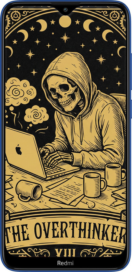 Силіконовий чехол The Overthinker для Xiaomi Redmi 8 - 6774u-1806 изображение 
