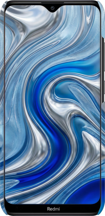 3D пластиковый матовый чехол Liquid Chrome для Xiaomi Redmi 8A - 6781m-1794 изображение 