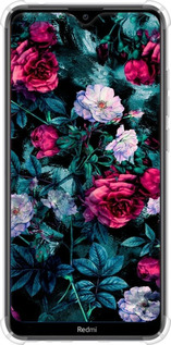 Силикон с усиленными углами чехол Сад и розы для Xiaomi Redmi 8A - 6483sp-1794 изображение 