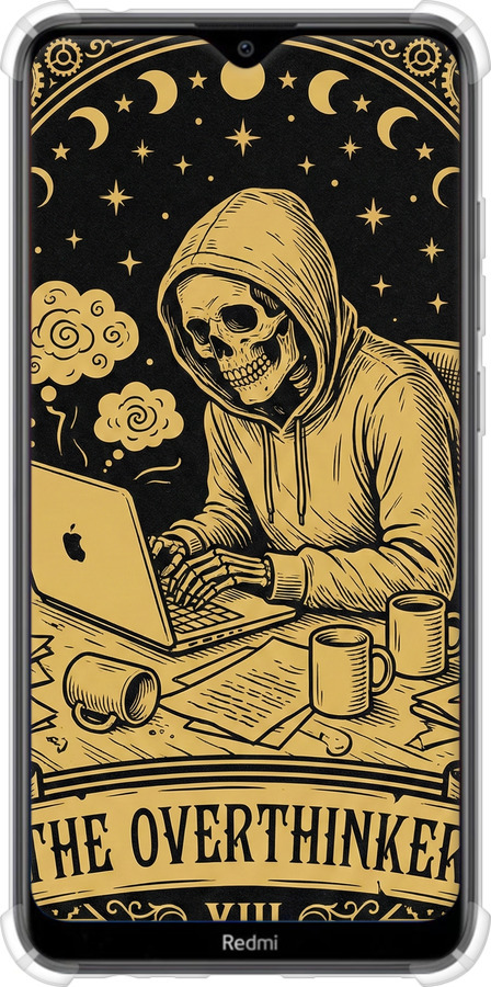 Силіконовий протиударний с посиленими кутами чехол The Overthinker для Xiaomi Redmi 8A - 6774sp-1794 изображение 