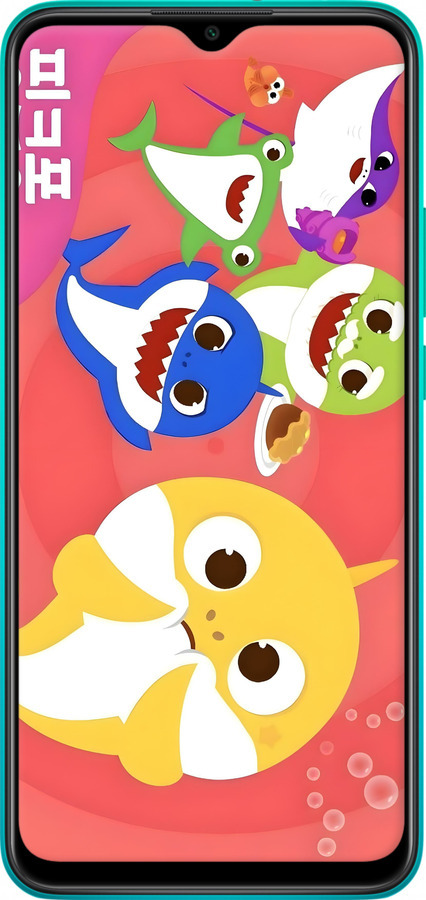 TPU чехол Бейби Шаркс для Xiaomi Redmi 9 - 6305b-2019 изображение 