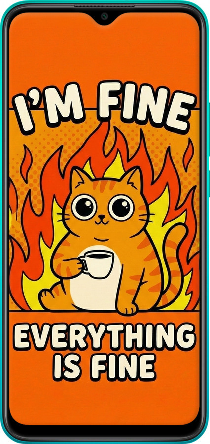 TPU чехол Funny Cat для Xiaomi Redmi 9 - 6786b-2019 изображение 