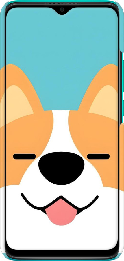 3D пластиковий матовий чехол Корги для Xiaomi Redmi 9 - 6280m-2019 изображение 