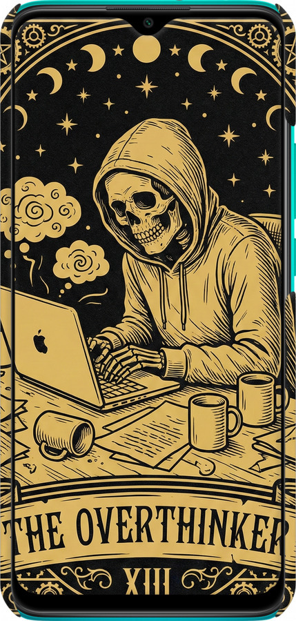 3D пластиковый матовый чехол The Overthinker для Xiaomi Redmi 9 - 6774m-2019 изображение 