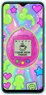 Силіконовий протиударний с посиленими кутами чехол Y2K Aesthetic Retro Pet: Годуй мене кавою для Xiaomi Redmi 9 - 6784sp-2019 изображение 