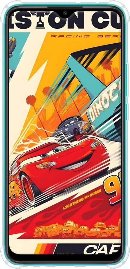 Силіконовий протиударний с посиленими кутами чехол Тачки для Xiaomi Redmi 9 - 6288sp-2019 изображение 