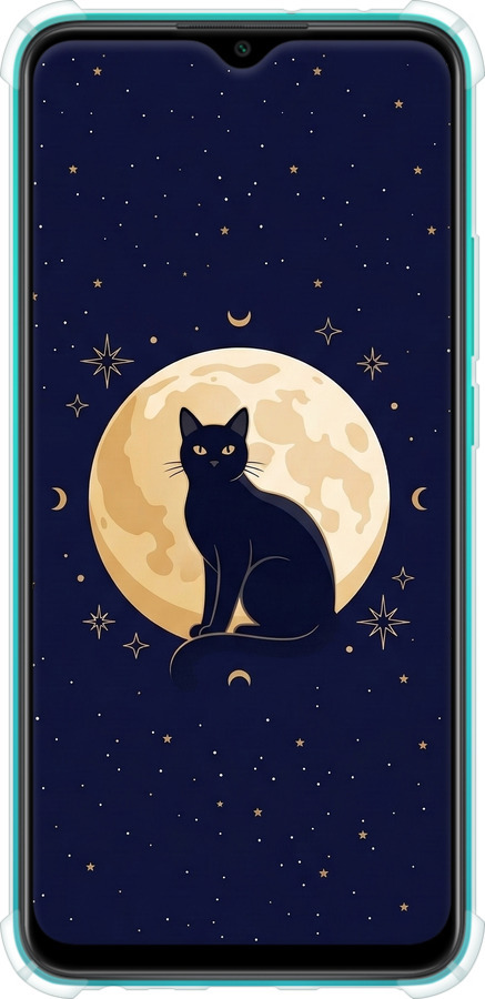 Силіконовий протиударний с посиленими кутами чехол Cute Cat Celestial/Witchy для Xiaomi Redmi 9 - 6787sp-2019 изображение 