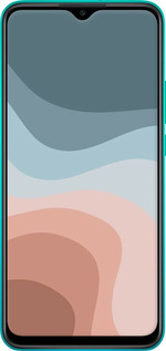 Силиконовый чехол С синими и розовыми волнами в стиле ретро для Xiaomi Redmi 9 - 6532u-2019 изображение 