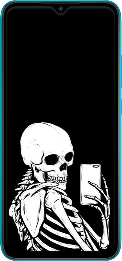 TPU чехол Скелет делает Selfie для Xiaomi Redmi 9A - 6535b-2034 изображение 